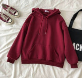 plain maroon Hoodie